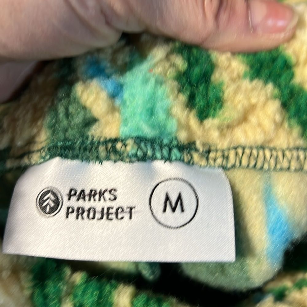 Parks Project x Urban Outfitters Peace High Pile Fleece Sherpa Joggers NWOT - Picture 4 of 5